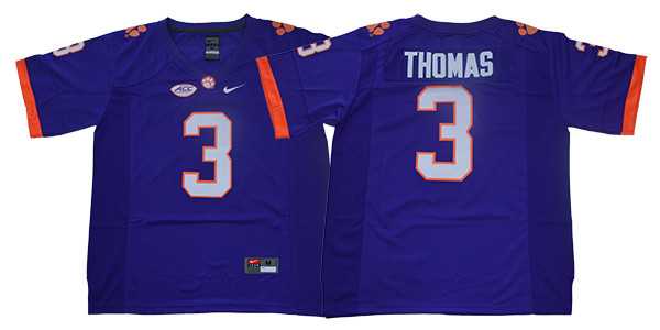 Clemson Tigers 3 Xavier Thomas Purple College Football Jersey,We sell and wholesale Clemson Tigers 3 Xavier Thomas Purple College Football Jersey on line form chian!