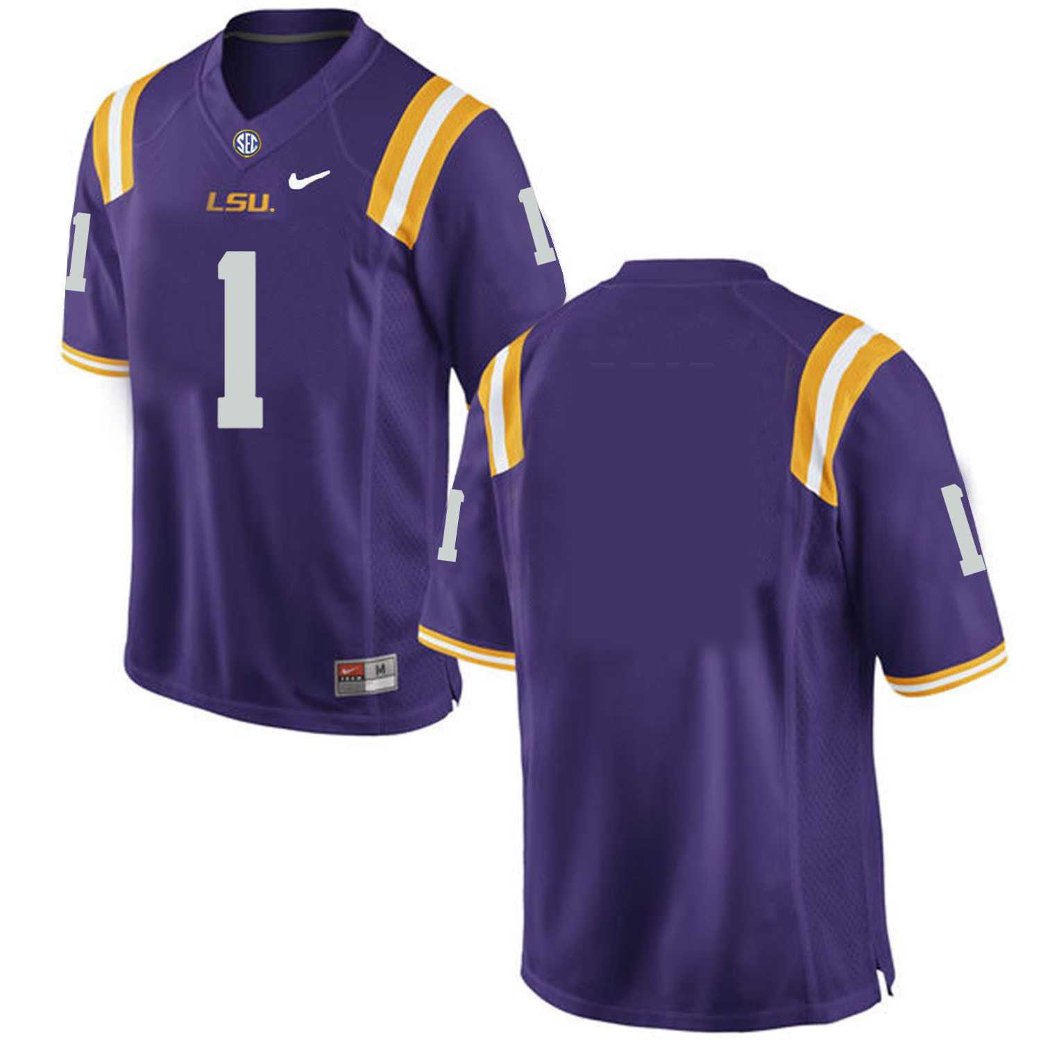 LSU Tigers 1 Purple Nike College Football Jersey Dzhi,We sell and wholesale LSU Tigers 1 Purple Nike College Football Jersey Dzhi on line form chian!