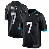 Nike Jaguars 7 Nick Foles Black Team Color Game Jersey Dzhi,baseball caps,new era cap wholesale,wholesale hats