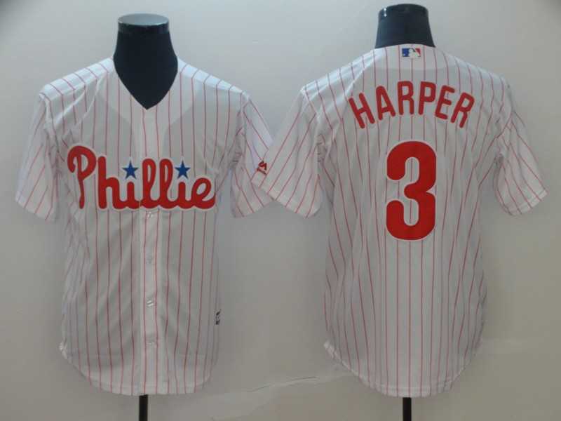 Phillies 3 Bryce Harper White Cool Base Jersey,We sell and wholesale Phillies 3 Bryce Harper White Cool Base Jersey on line form chian!