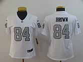 Women Nike Raiders 84 Antonio Brown White Color Rush Limited Jersey,baseball caps,new era cap wholesale,wholesale hats