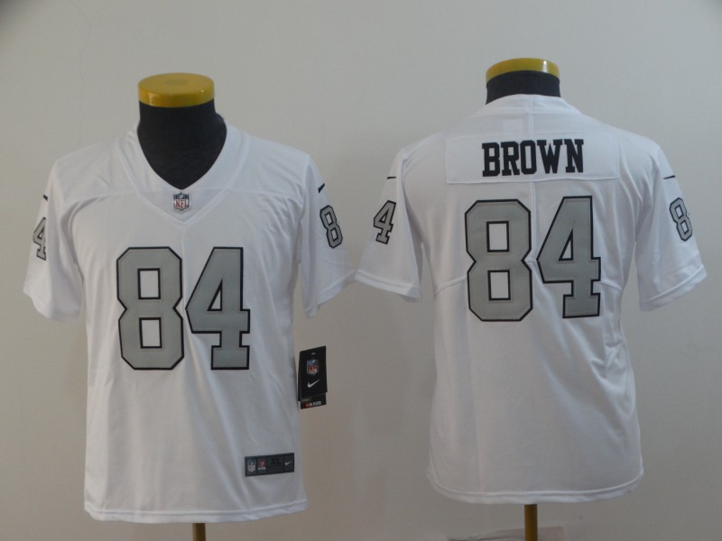 Youth Nike Raiders 84 Antonio Brown White Color Rush Limited Jersey,We sell and wholesale Youth Nike Raiders 84 Antonio Brown White Color Rush Limited Jersey on line form chian!