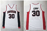 Davidson Wildcat 30 Stephen Curry White Stitched College Basketball Jersey,baseball caps,new era cap wholesale,wholesale hats