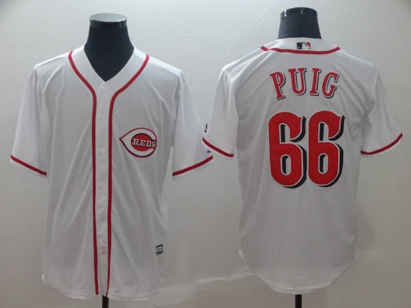 Reds 66 Yasiel Puig White Cool Base Jersey,We sell and wholesale Reds 66 Yasiel Puig White Cool Base Jersey on line form chian!