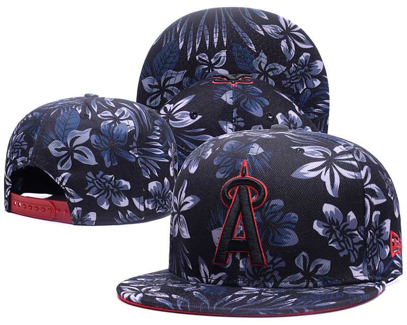 Angels Team Logo Black With Flower Adjustable Hat GS,We sell and wholesale Angels Team Logo Black With Flower Adjustable Hat GS on line form chian!