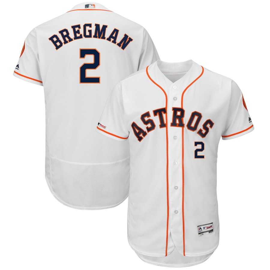Astros 2 Alex Bregman White 150th Patch Flexbase Jersey Dzhi,We sell and wholesale Astros 2 Alex Bregman White 150th Patch Flexbase Jersey Dzhi on line form chian!