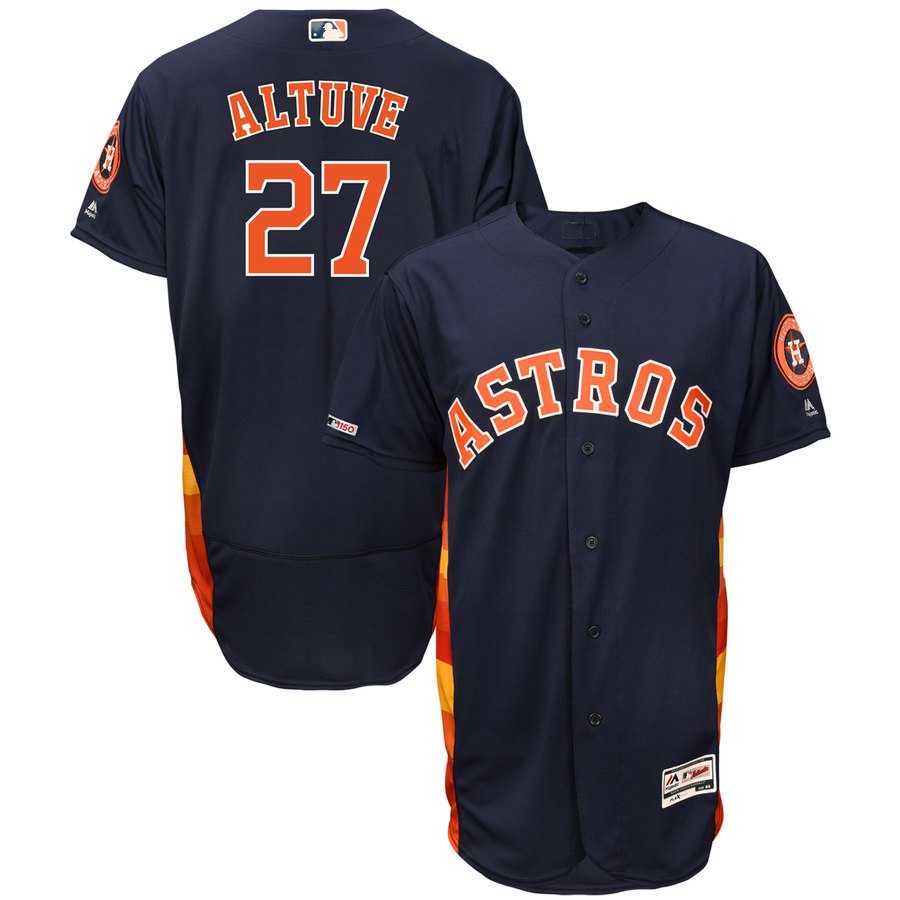 Astros 27 Jose Altuve Navy 150th Patch Flexbase Jersey Dzhi,We sell and wholesale Astros 27 Jose Altuve Navy 150th Patch Flexbase Jersey Dzhi on line form chian!