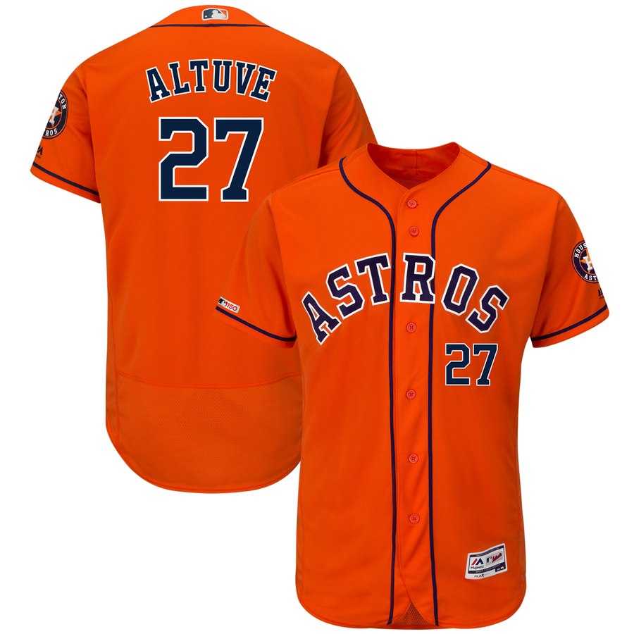 Astros 27 Jose Altuve Orange 150th Patch Flexbase Jersey Dzhi,We sell and wholesale Astros 27 Jose Altuve Orange 150th Patch Flexbase Jersey Dzhi on line form chian!