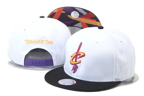 Cavaliers Team Logo White Black Mitchell & Ness Adjustable Hat GS,We sell and wholesale Cavaliers Team Logo White Black Mitchell & Ness Adjustable Hat GS on line form chian!