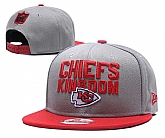 Chiefs Team Logo Gray Red Adjustable Hat GS