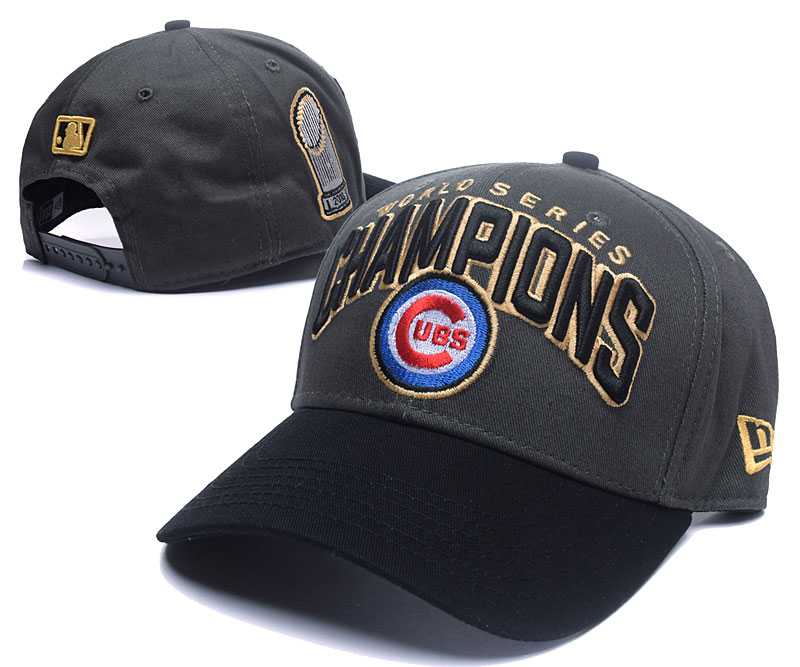 Cubs Fresh Logo 2016 World Series Champions Peaked Adjustable Hat GS,We sell and wholesale Cubs Fresh Logo 2016 World Series Champions Peaked Adjustable Hat GS on line form chian!