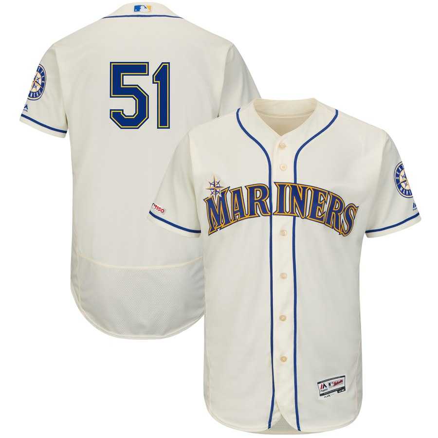 Mariners 51 Ichiro Suzuki Cream 150th Patch Flexbase Jersey Dzhi,We sell and wholesale Mariners 51 Ichiro Suzuki Cream 150th Patch Flexbase Jersey Dzhi on line form chian!
