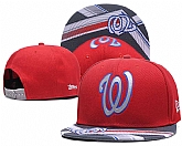 Nationals Team Logo Red Adjustable Hat GS,baseball caps,new era cap wholesale,wholesale hats