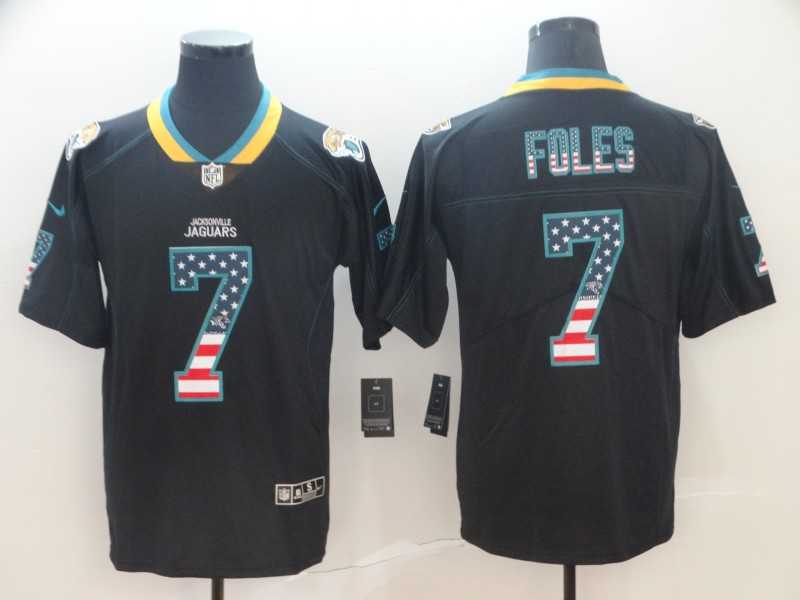 Nike Jaguars 7 Nick Foles Black USA Flag Fashion Limited Jersey,We sell and wholesale Nike Jaguars 7 Nick Foles Black USA Flag Fashion Limited Jersey on line form chian!
