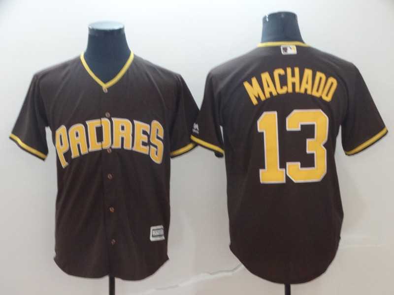Padres 13 Manny Machado Brown Cool Base Jersey,We sell and wholesale Padres 13 Manny Machado Brown Cool Base Jersey on line form chian!