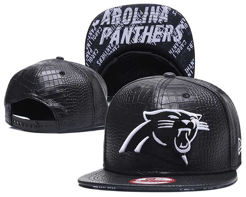 Panthers Team Logo All Black Leather Adjustable Hat GS,We sell and wholesale Panthers Team Logo All Black Leather Adjustable Hat GS on line form chian!