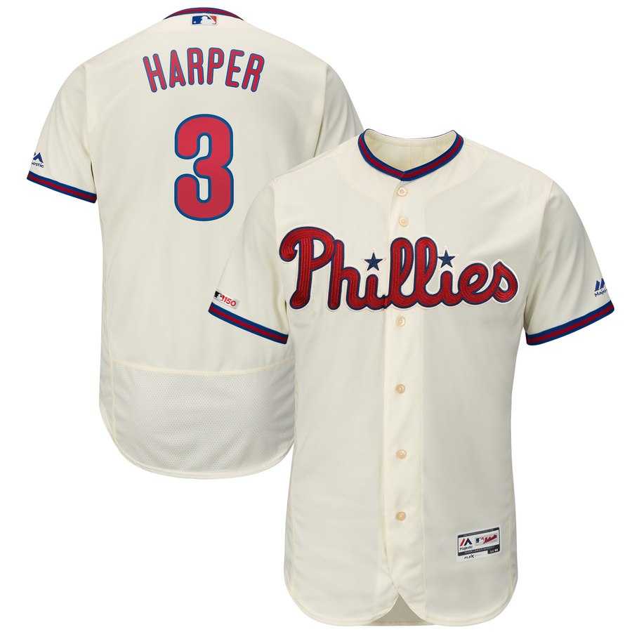 Phillies 3 Bryce Harper Cream 150th Patch Flexbase Collection Dzhi,We sell and wholesale Phillies 3 Bryce Harper Cream 150th Patch Flexbase Collection Dzhi on line form chian!