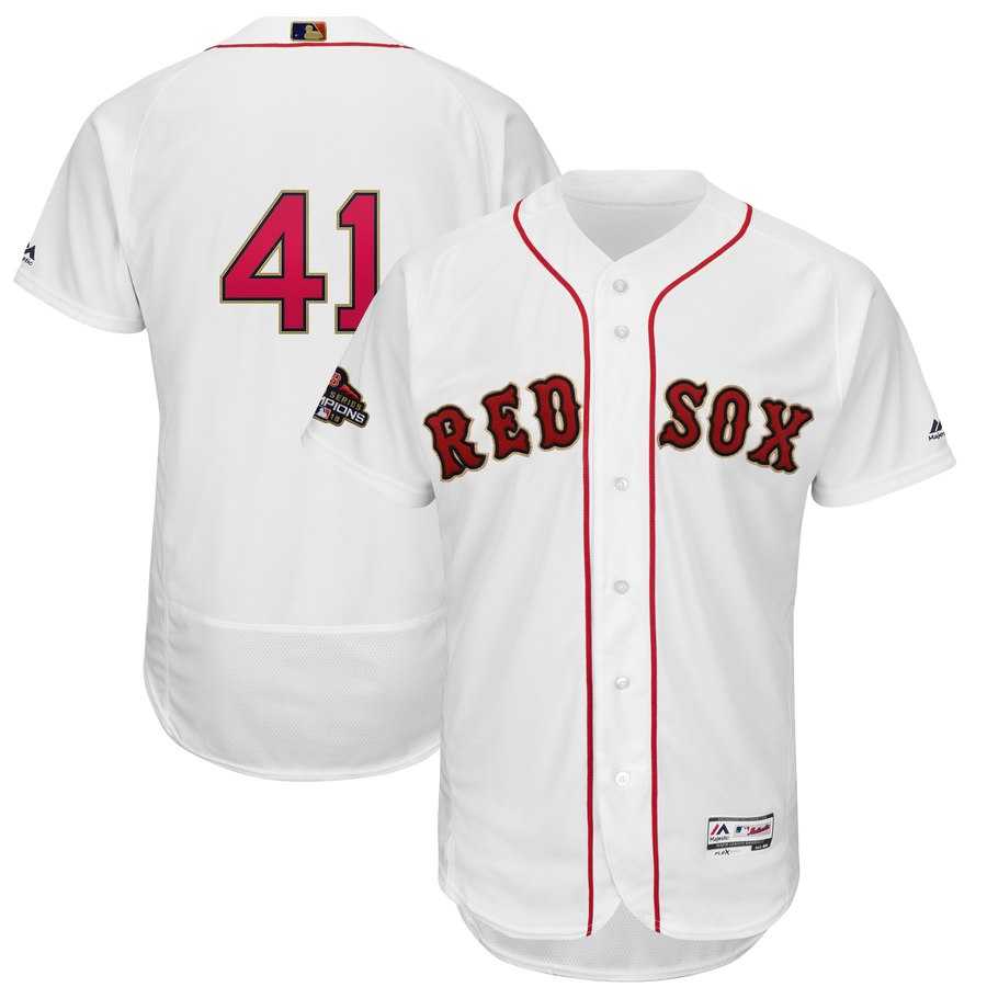 Red Sox 41 Chris Sale White 2019 Gold Program FlexBase Jersey Dzhi,We sell and wholesale Red Sox 41 Chris Sale White 2019 Gold Program FlexBase Jersey Dzhi on line form chian!