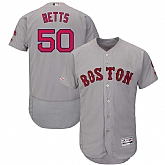 Red Sox 50 Mookie Betts Gray 150th Patch FlexBase Jersey Dzhi,baseball caps,new era cap wholesale,wholesale hats