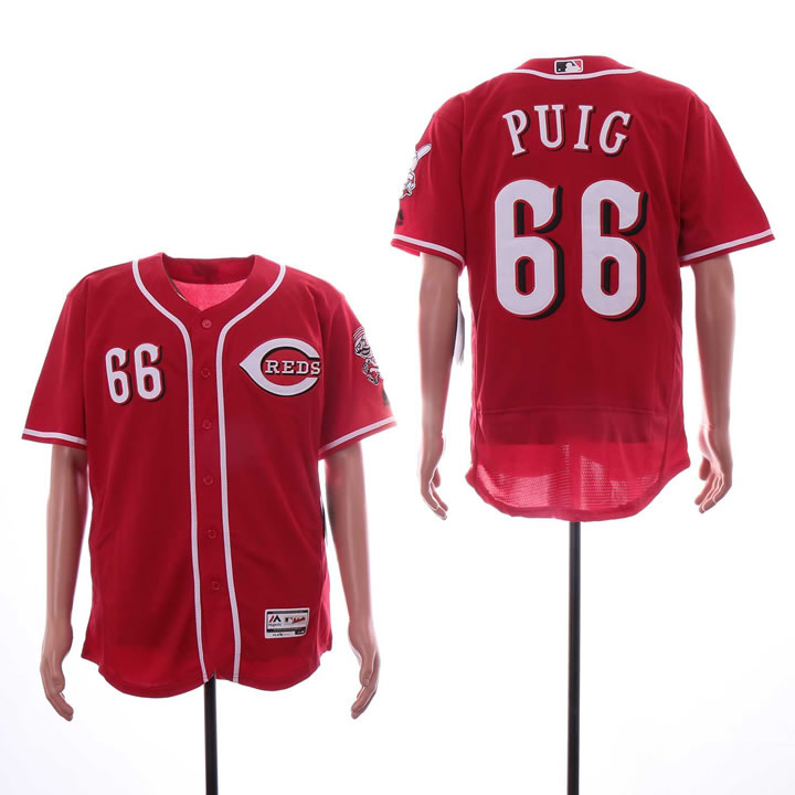 Reds 66 Yasiel Puig Red Flexbase Jersey Dzhi,We sell and wholesale Reds 66 Yasiel Puig Red Flexbase Jersey Dzhi on line form chian!