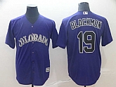 Rockies 19 Charlie Blackmon Purple Cool Base Jersey,baseball caps,new era cap wholesale,wholesale hats