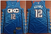 Thunder 12 Steven Adams Blue City Edition Nike Swingman Jerseys,baseball caps,new era cap wholesale,wholesale hats
