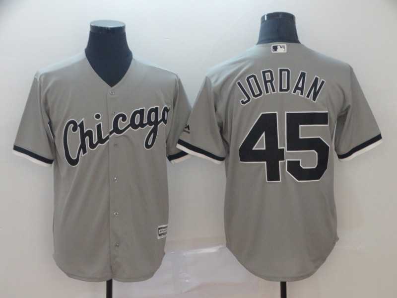 White Sox 45 Michael Jordan Gray Cool Base Jersey,We sell and wholesale White Sox 45 Michael Jordan Gray Cool Base Jersey on line form chian!