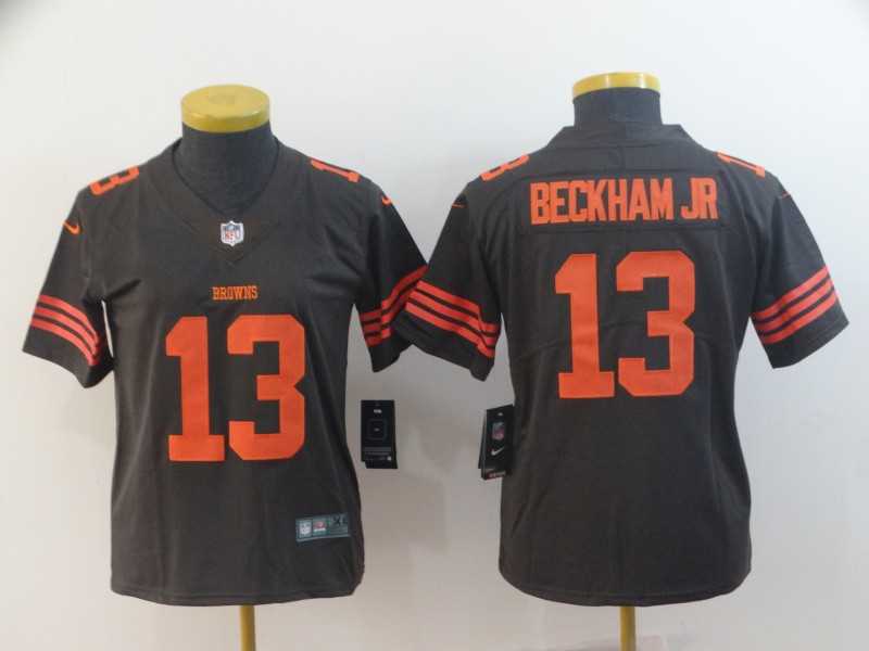 Women Nike Browns 13 Odell Beckham Jr Brown Color Rush Limited Jersey,We sell and wholesale Women Nike Browns 13 Odell Beckham Jr Brown Color Rush Limited Jersey on line form chian!
