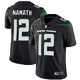 Youth Nike Jets 12 Joe Namath Black New 2019 Vapor Untouchable Limited Jersey Dzhi,baseball caps,new era cap wholesale,wholesale hats