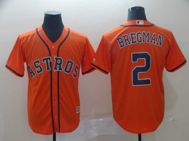 Astros 2 Alex Bregman Orange Cool Base Jersey,We sell and wholesale Astros 2 Alex Bregman Orange Cool Base Jersey on line form chian!