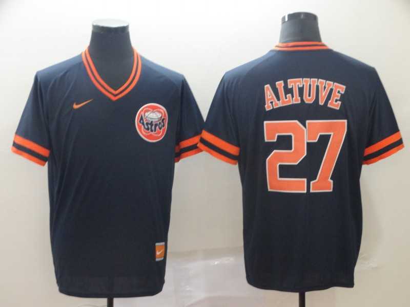 Astros 27 Jose Altuve Navy Throwback Jerseys,We sell and wholesale Astros 27 Jose Altuve Navy Throwback Jerseys on line form chian!