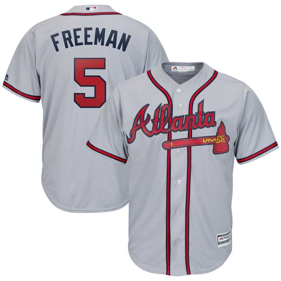 Braves 5 Freddie Freeman Gray Cool Base Jersey Dzhi,We sell and wholesale Braves 5 Freddie Freeman Gray Cool Base Jersey Dzhi on line form chian!