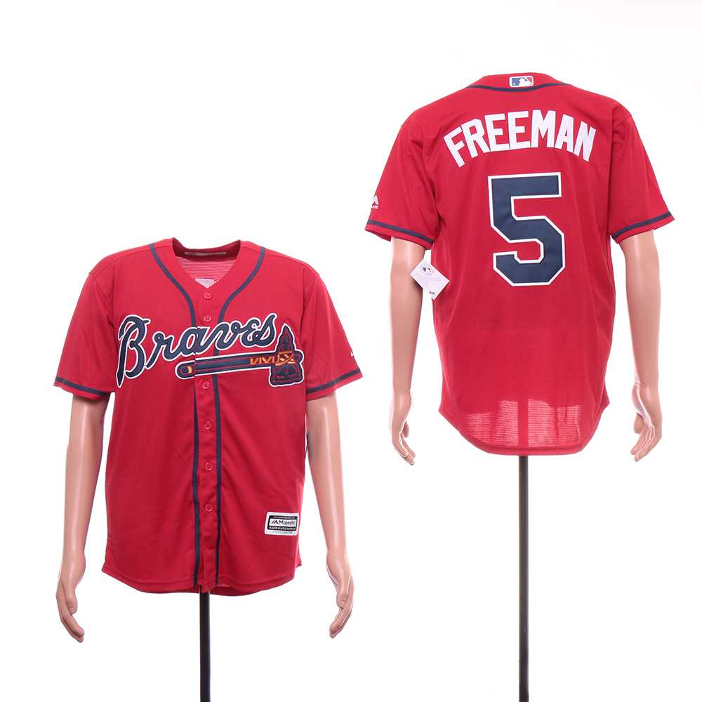Braves 5 Freddie Freeman Red Cool Base Jersey,We sell and wholesale Braves 5 Freddie Freeman Red Cool Base Jersey on line form chian!