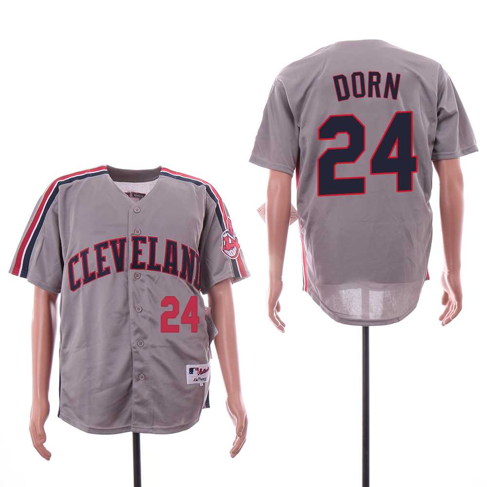Indians 24 Roger Dorn Gray Turn Back The Clock Jersey,We sell and wholesale Indians 24 Roger Dorn Gray Turn Back The Clock Jersey on line form chian!