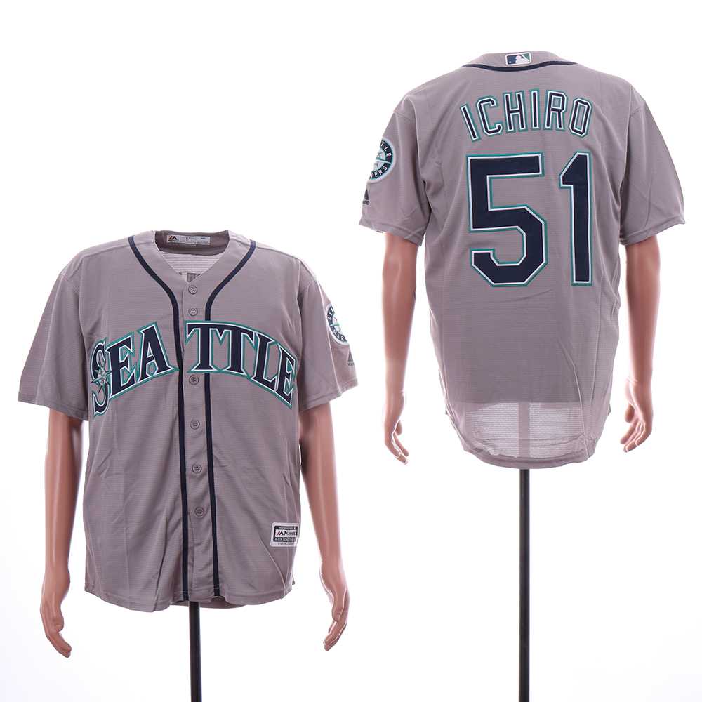 Mariners 51 Ichiro Suzuki Gray Cool Base Jersey,We sell and wholesale Mariners 51 Ichiro Suzuki Gray Cool Base Jersey on line form chian!