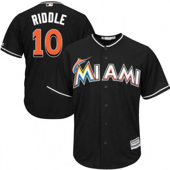 Marlins 10 JT Riddle Black Cool Base Jersey Dzhi,We sell and wholesale Marlins 10 JT Riddle Black Cool Base Jersey Dzhi on line form chian!