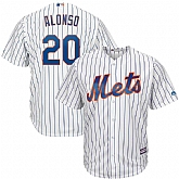 Mets 20 Pete Alonso White Cool Base Jersey Dzhi,baseball caps,new era cap wholesale,wholesale hats