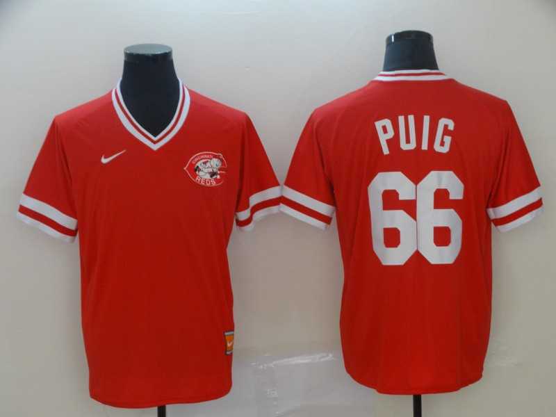 Reds 66 Yasiel Puig Red Throwback Jerseys,We sell and wholesale Reds 66 Yasiel Puig Red Throwback Jerseys on line form chian!