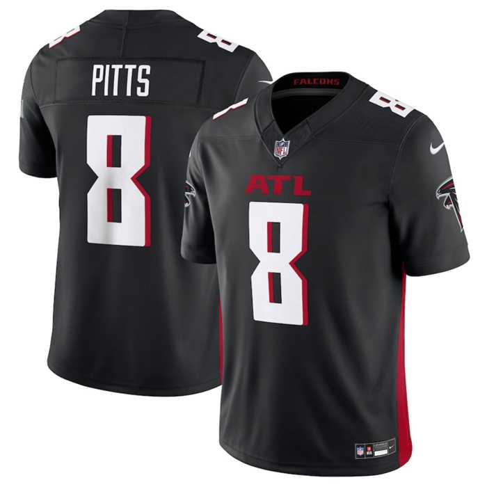 Men & Women & Youth Atlanta Falcons #8 Kyle Pitts Black 2023 F.U.S.E. Vapor Untouchable Limited Stitched Football Jersey,We sell and wholesale Men & Women & Youth Atlanta Falcons #8 Kyle Pitts Black 2023 F.U.S.E. Vapor Untouchable Limited Stitched Football Jersey on line form chian!
