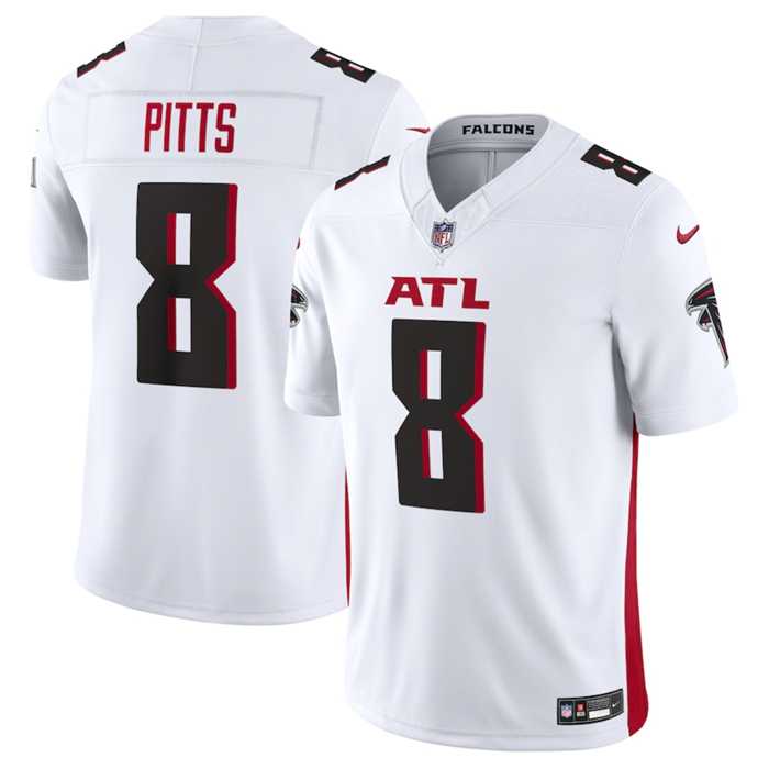 Men & Women & Youth Atlanta Falcons #8 Kyle Pitts White 2023 F.U.S.E. Vapor Untouchable Limited Stitched Football Jersey,We sell and wholesale Men & Women & Youth Atlanta Falcons #8 Kyle Pitts White 2023 F.U.S.E. Vapor Untouchable Limited Stitched Football Jersey on line form chian!