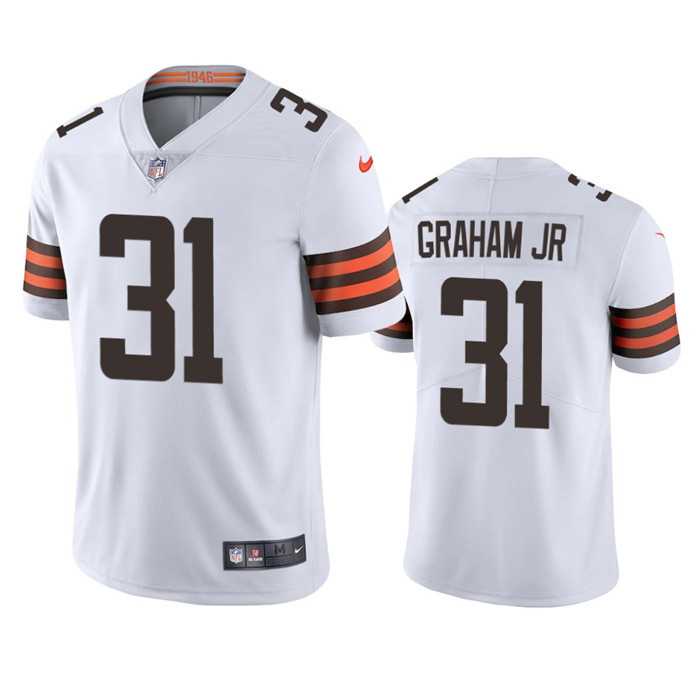 Men & Women & Youth Cleveland Browns #31 Thomas Graham Jr. White Vapor Untouchable Limited Stitched Jersey,We sell and wholesale Men & Women & Youth Cleveland Browns #31 Thomas Graham Jr. White Vapor Untouchable Limited Stitched Jersey on line form chian!