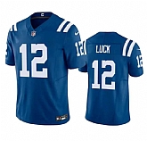 Men & Women & Youth Indianapolis Colts #12 Andrew Luck Blue 2023 F.U.S.E Vapor Untouchable Stitched Football Jersey,baseball caps,new era cap wholesale,wholesale hats