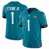 Men & Women & Youth Jacksonville Jaguars #1 Travis Etienne Jr. Teal Vapor Untouchable Limited Stitched Jersey,baseball caps,new era cap wholesale,wholesale hats