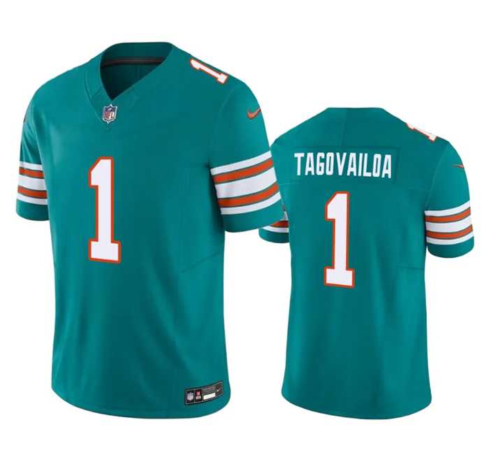 Men & Women & Youth Miami Dolphins #1 Tua Tagovailoa Aqua 2023 F.U.S.E Vapor Limited Stitched Football Jersey,We sell and wholesale Men & Women & Youth Miami Dolphins #1 Tua Tagovailoa Aqua 2023 F.U.S.E Vapor Limited Stitched Football Jersey on line form chian!