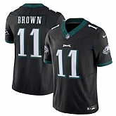 Men & Women & Youth Philadelphia Eagles #11 A.J. Brown Black 2023 F.U.S.E. Vapor Untouchable Limited Stitched Football Jersey,baseball caps,new era cap wholesale,wholesale hats