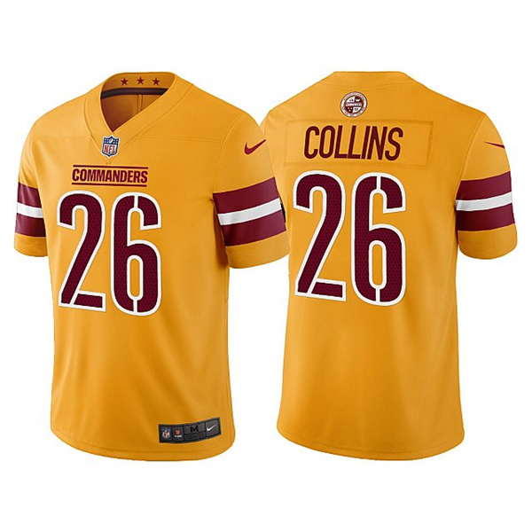 Men & Women & Youth Washington Commanders 26 Landon Collins Gold Vapor Untouchable Stitched Football Jersey,We sell and wholesale Men & Women & Youth Washington Commanders 26 Landon Collins Gold Vapor Untouchable Stitched Football Jersey on line form chian!