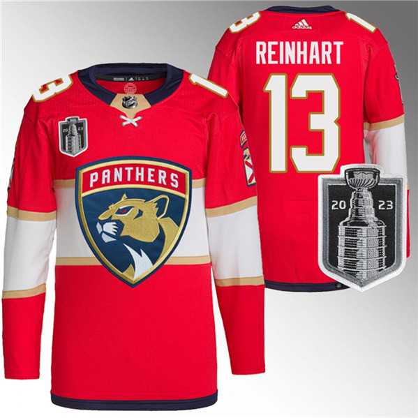 Men's Florida Panthers #13 Sam Reinhart Red 2023 Stanley Cup Final Stitched Jersey Dzhi,We sell and wholesale Men's Florida Panthers #13 Sam Reinhart Red 2023 Stanley Cup Final Stitched Jersey Dzhi on line form chian!