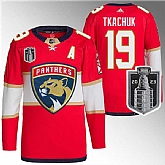 Men's Florida Panthers #19 Matthew Tkachuk Red 2023 Stanley Cup Final Stitched Jersey Dzhi,baseball caps,new era cap wholesale,wholesale hats