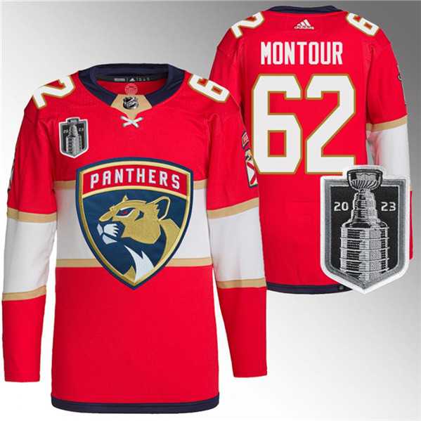 Men's Florida Panthers #62 Brandon Montour Red 2023 Stanley Cup Final Stitched Jersey Dzhi,We sell and wholesale Men's Florida Panthers #62 Brandon Montour Red 2023 Stanley Cup Final Stitched Jersey Dzhi on line form chian!