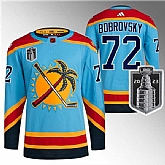 Men's Florida Panthers #72 Sergei Bobrovsky Blue 2023 Stanley Cup Final Reverse Retro Stitched Jersey Dzhi,baseball caps,new era cap wholesale,wholesale hats